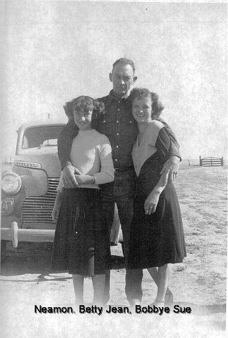 Neamon with his daughters Betty Jean and Bobbye Sue