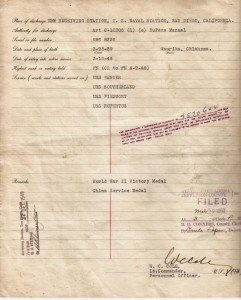 RN Record of Naval Discharge