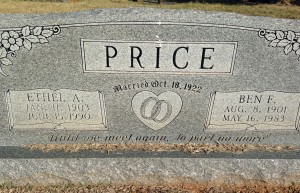 ben price headstone