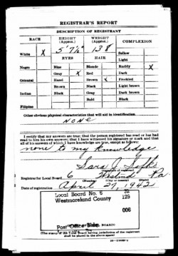 fred wegley - draft registration card wwII -2